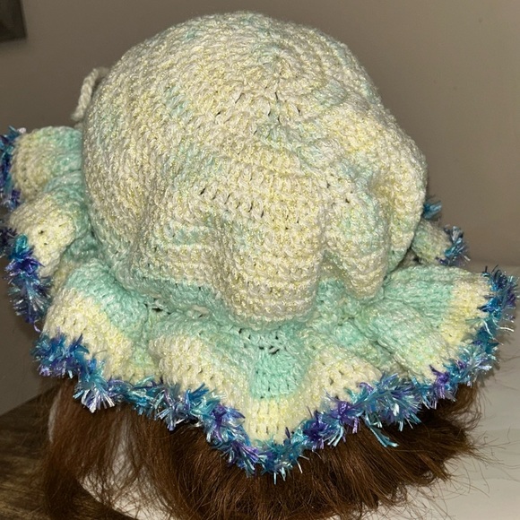Blue Crochet Bonnet – Handmade - Picture 3 of 3